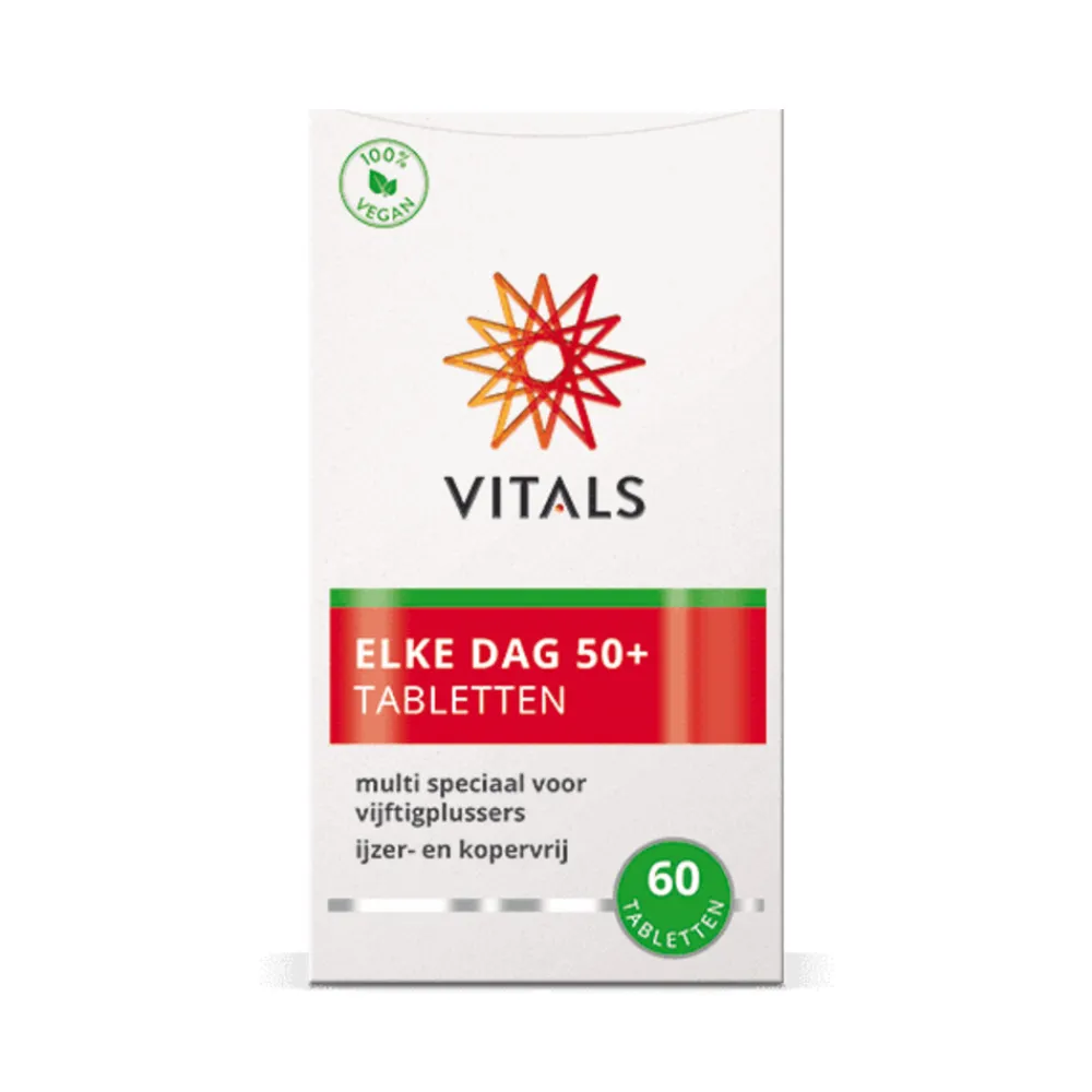 Multi Vitaminen En Mineralen<Vitals Elke Dag 50+ 60 tabletten