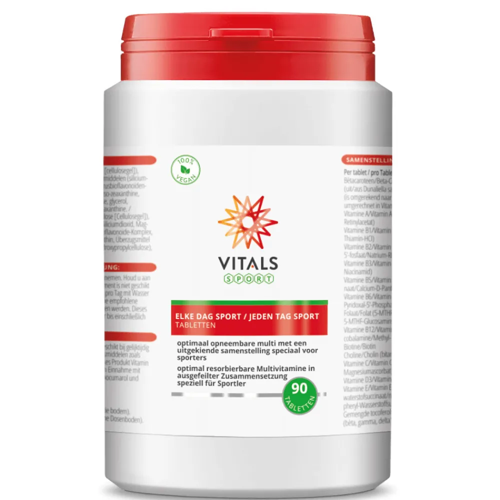 Multi Vitaminen En Mineralen<Vitals Elke Dag Sport 90 tabletten