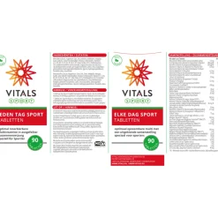 Multi Vitaminen En Mineralen<Vitals Elke Dag Sport 90 tabletten