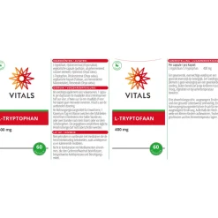 L-Tryptofaan 60 capsules^Vitals Sale