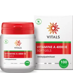 Vitaminen<Vitals Vitamine A Retinylpalmitaat 4000ie 100 softgels