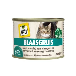Kattenvoer<Vitalstyle Kattenvoer Blik Blaasgruis 200 gr