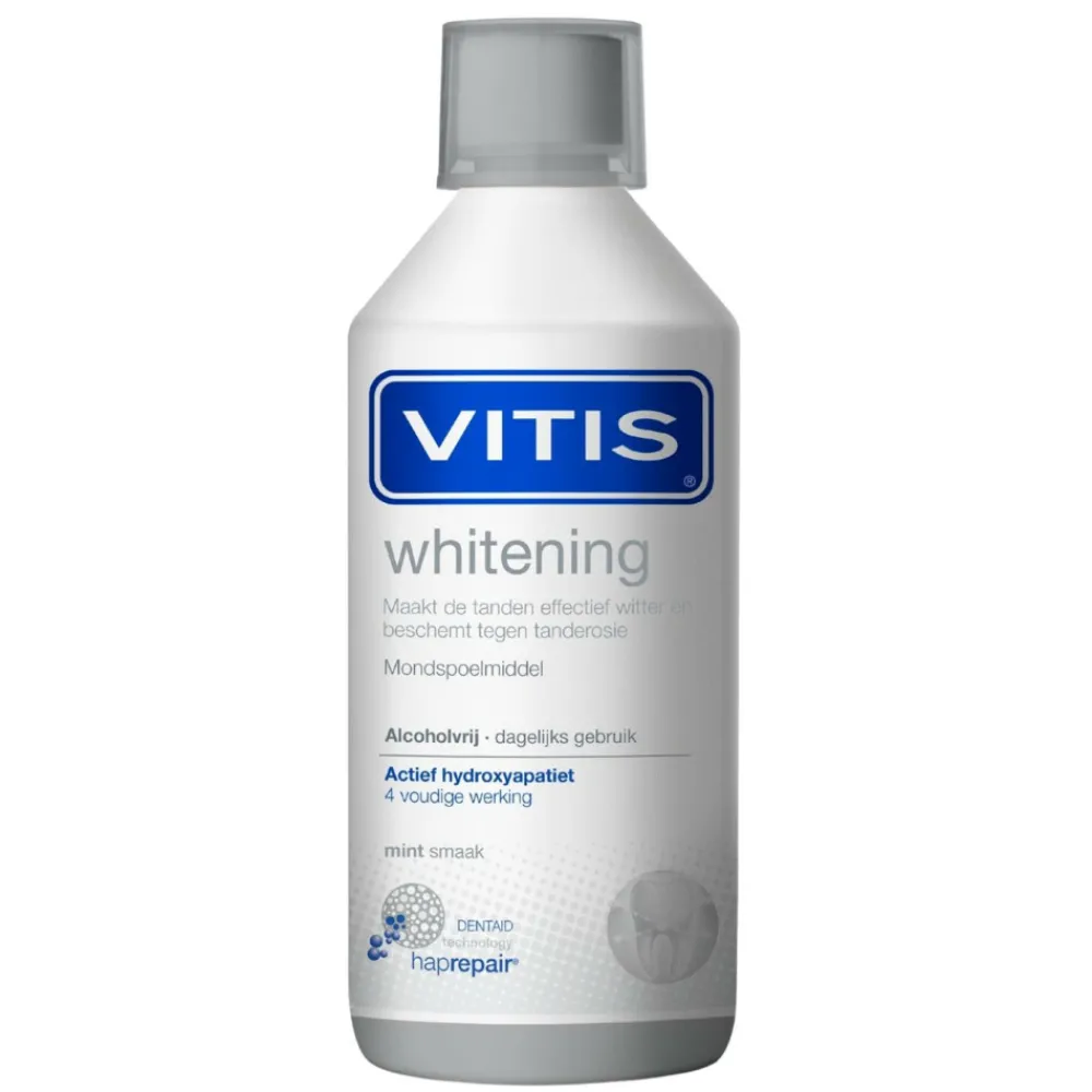 Specialistische Mondverzorging|Spoelen & Poetsen<Vitis Mondwater Whitening 500 ml