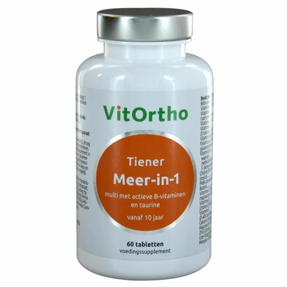 Vitaminen Kind|Multi Vitaminen En Mineralen<Vitortho Meer In 1 Tiener 60 tabletten