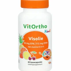Visolie 30 mg EPA - 115 mg DHA Kind 60 kauwtabletten^Vitortho Sale