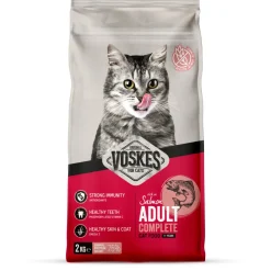 Kattenvoer<Voskes Kattenbrokken Adult Zalm 2 kg