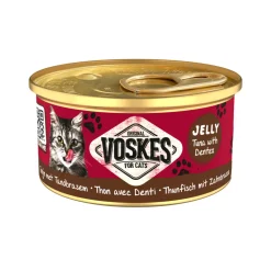 Kattenvoer Nat Tonijn met Tandbrasem 85 gr^Voskes Hot