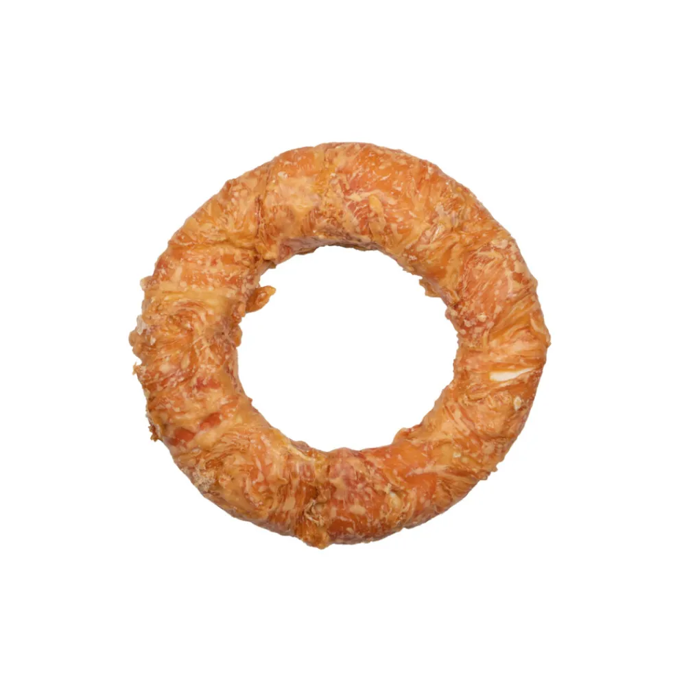 Snacks<Voskes Kauwring Runderhuid met Kip 19 cm