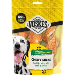 Snacks<Voskes Stick Runderhuid en Rund met Kip M 3 stuks