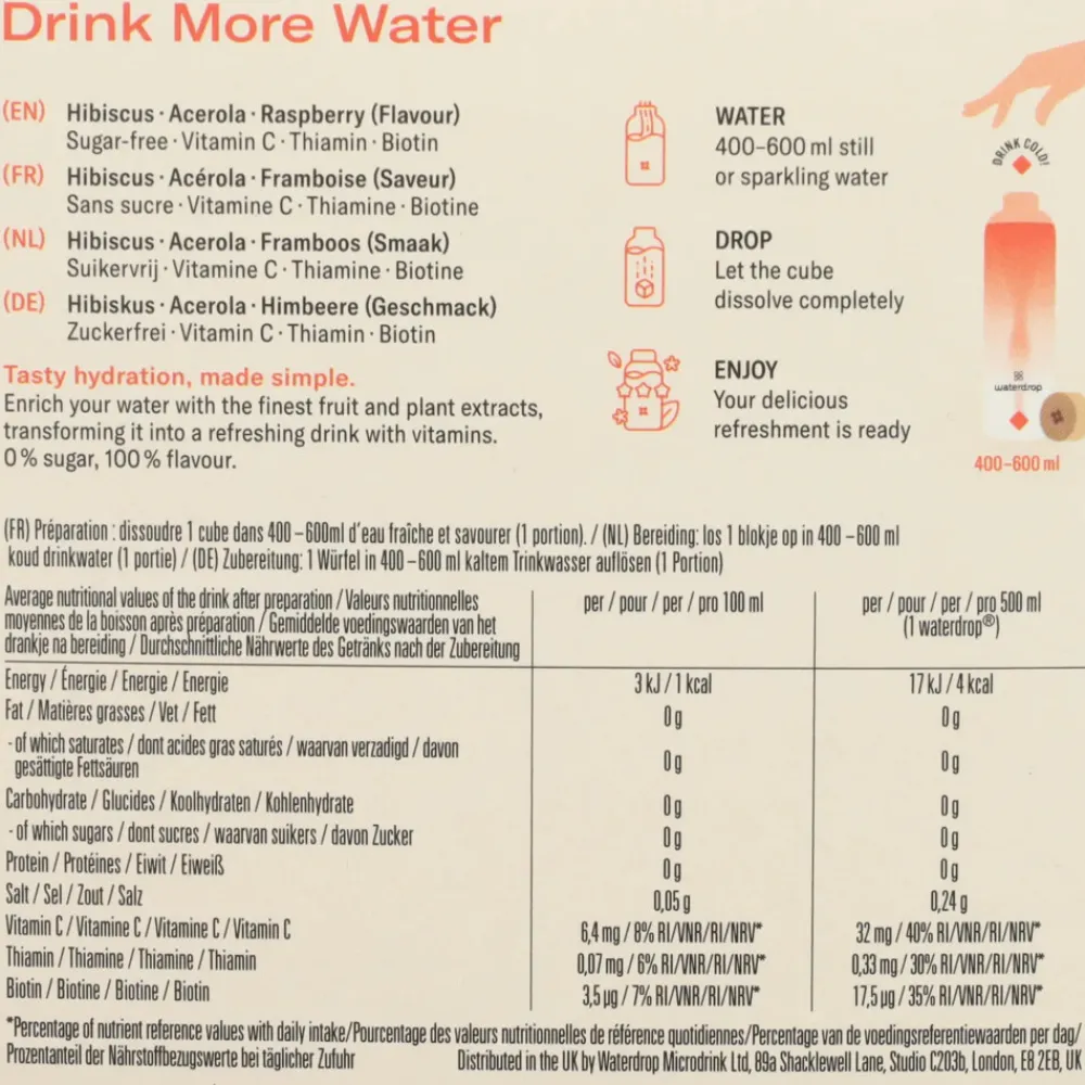 New Microdrink Hydratatieblokjes Relax 12 stuks Dranken