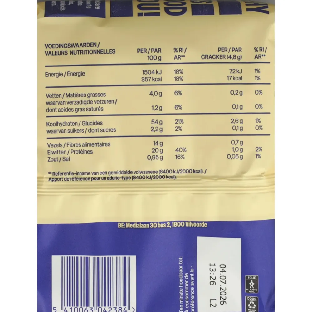 Snacks & Tussendoortjes<WeCare High Protein Crackers Quinoa 100 gr