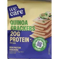 Snacks & Tussendoortjes<WeCare High Protein Crackers Quinoa 100 gr
