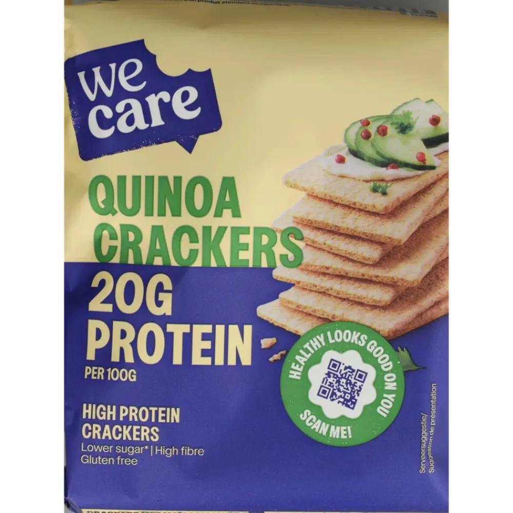 Snacks & Tussendoortjes<WeCare High Protein Crackers Quinoa 100 gr