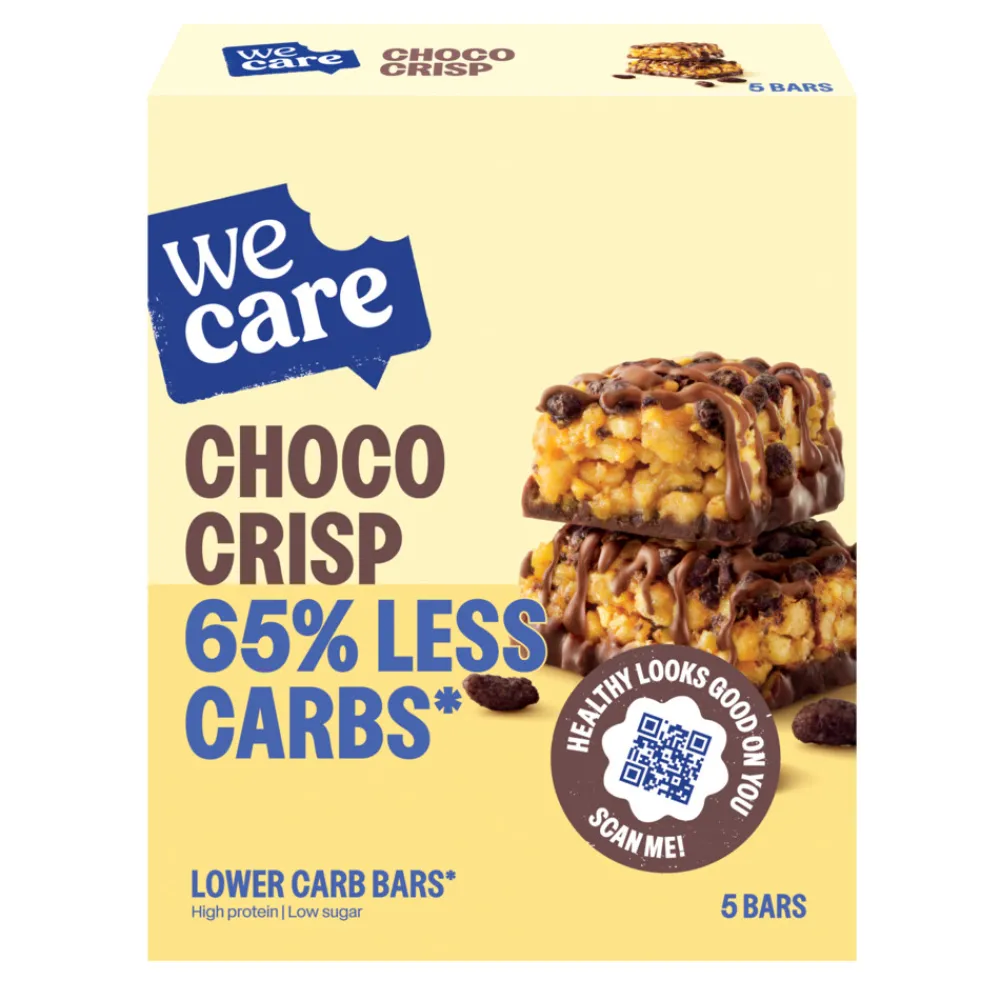 Outlet Lower Carb Bar Choco Crisp 5x30 gr Snacks & Tussendoortjes