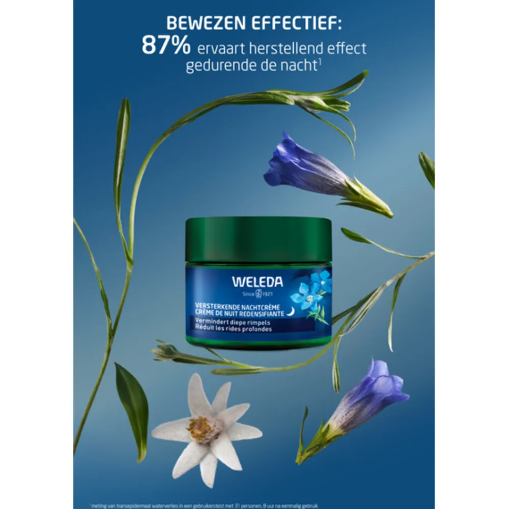 Online Blauwe Gentiaan & Edelweiss Versterkende Nachtcrème 40 ml Dag- & Nachtcrème
