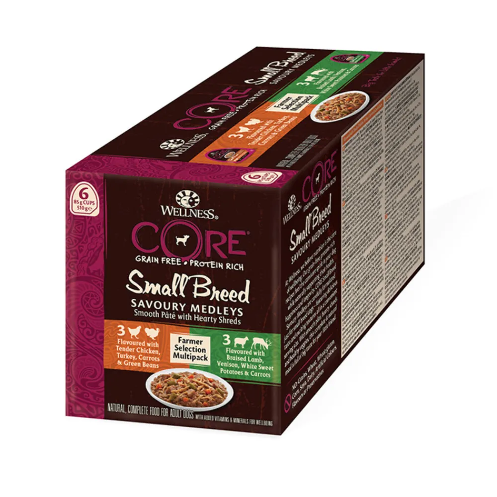 Hondenvoer<Wellness Core Hondenvoer Small Savoury Medleys Farmer Selection 6-pack 6 x 85 gr