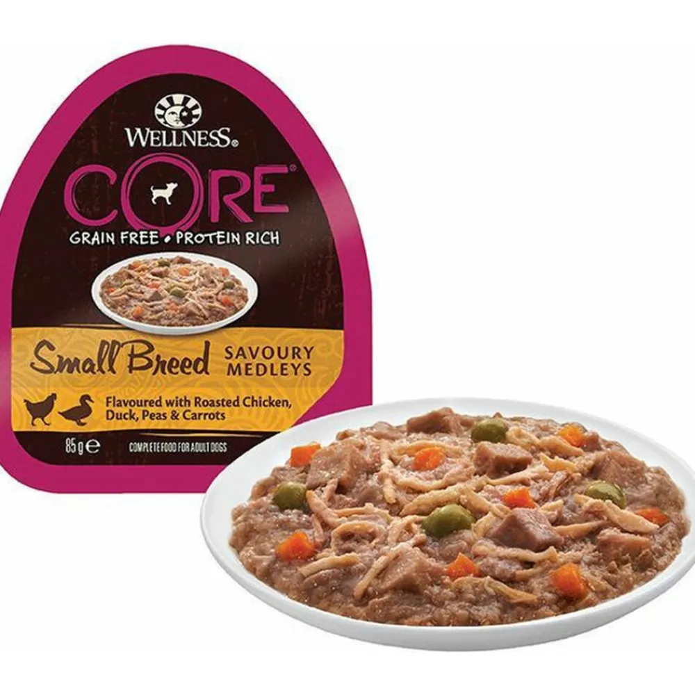 Hondenvoer<Wellness Core Hondenvoer Small Savoury Medleys Kip - Eend 85 gr