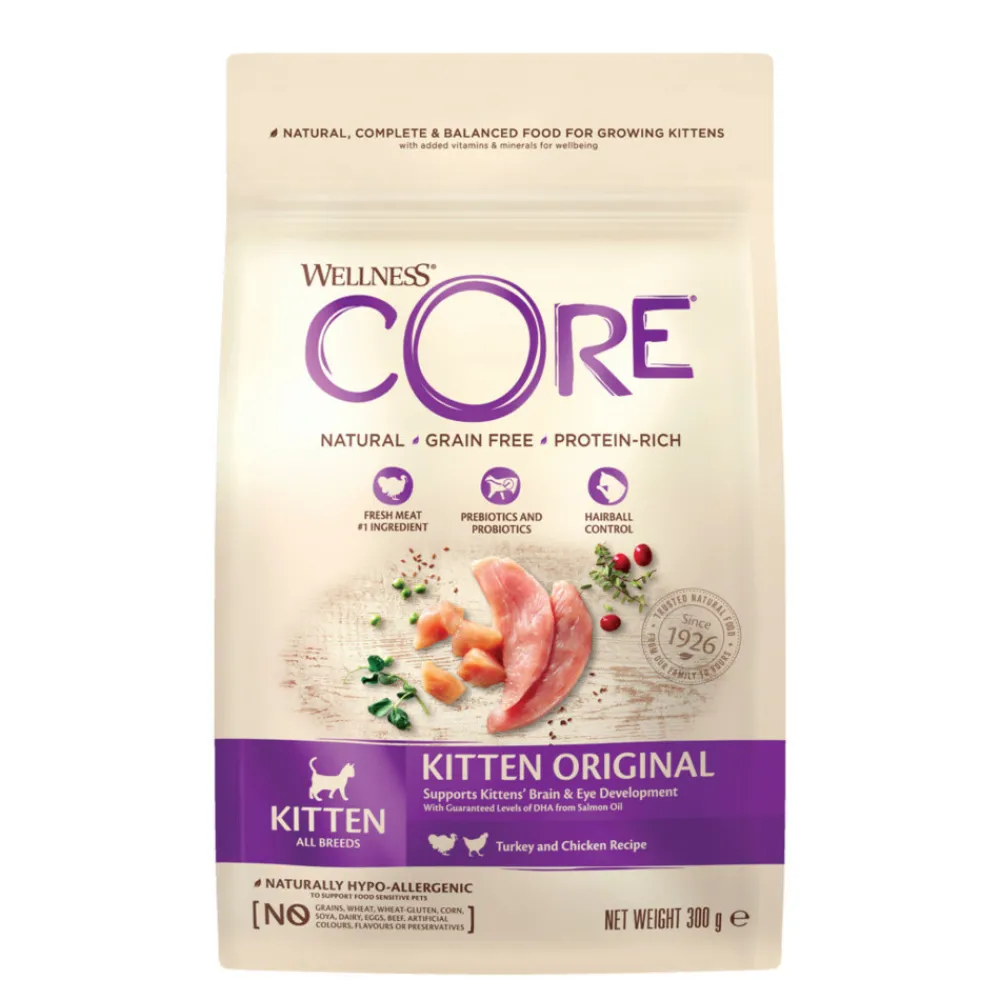 Kattenvoer Kitten Kalkoen - Zalm 300 gr^Wellness Core Best