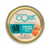 Kattenvoer<Wellness Core Kattenvoer 98% Recipe Kip - Zalm 85 gr