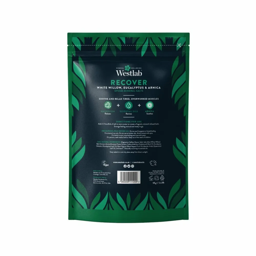 100% Natuurlijk Badzout Recover 1000 gr^Westlab Outlet