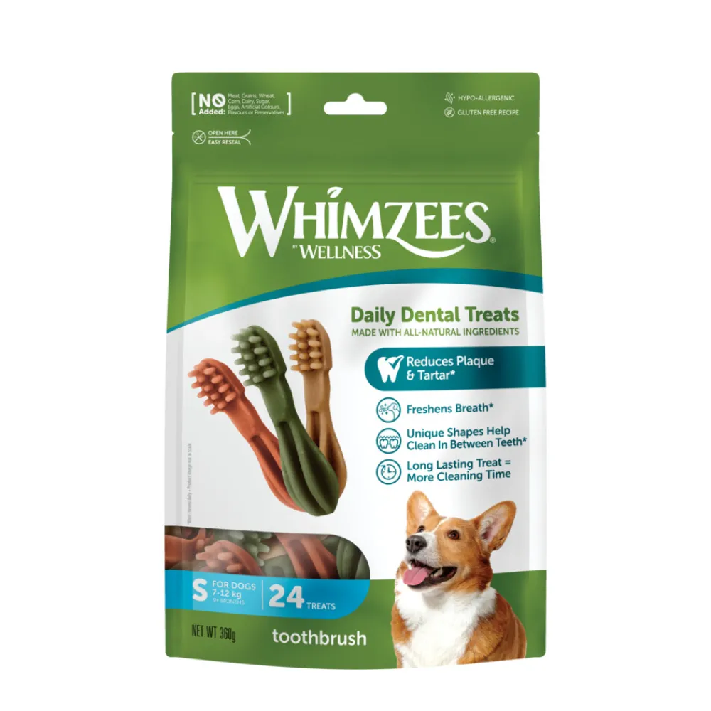 Snacks<Whimzees Tandenborstel S 24 stuks