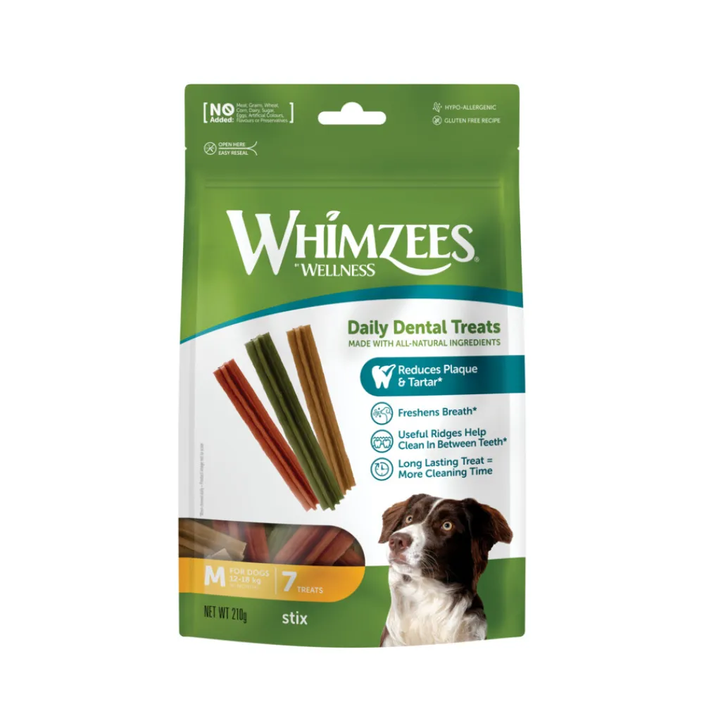 Snacks<Whimzees Voordeelverpakking Stix Medium 7 stuks