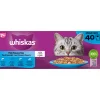 Kattenvoer<Whiskas 7+ Senior Kattenvoer Natvoer Vis Selectie in Gelei 40 x 85 gr