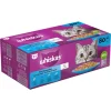New Adult 1+ Kattenvoer Nat Maaltijdzakjes Multipack Vis Selectie in Gelei 80x85 gr Kattenvoer