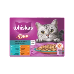 Duo Adult Surf & Turf in Gelei Multipack 12 x 85 gr Kattenvoer