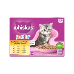 Hot Junior Multipack Gevogelte Selectie in Gelei 12 x 85 gr Kattenvoer