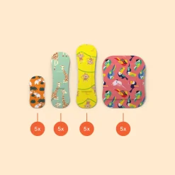 Pleisters<Wild Stripes Pleisters Kids Sensitive Jungle Vibe 20 stuks