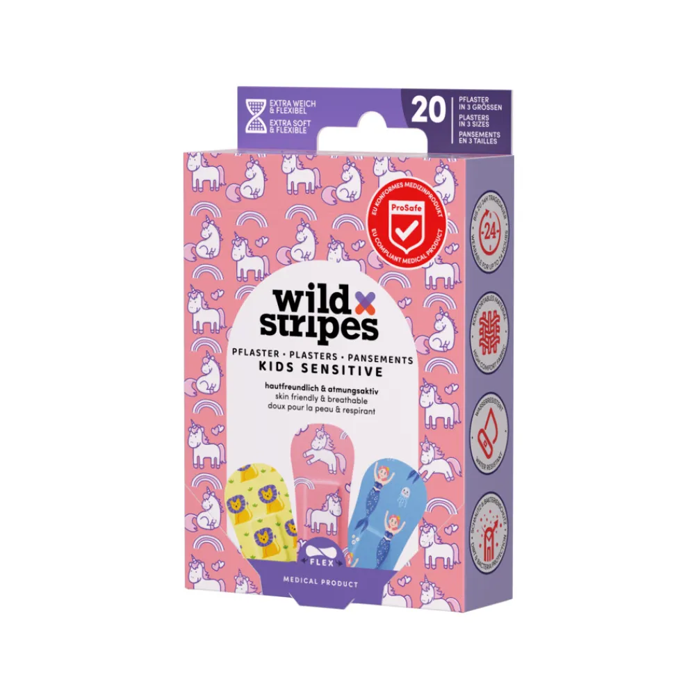 Pleisters Kids Sensitive Fantasy 20 stuks^Wild Stripes Hot