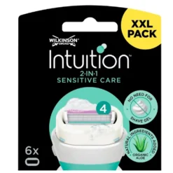 Scheren & Ontharen<Wilkinson Intuition 2 in 1 Navulmesjes Sensitive Care Valuepack 6 stuks