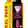 Discount Quattro for Women Scheermes XXL Voordeelverpakking 8 stuks Heren Scheren & Ontharen