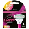 New Quattro Sensitive Vrouwen Navulmesjes 4 stuks Heren Scheren & Ontharen