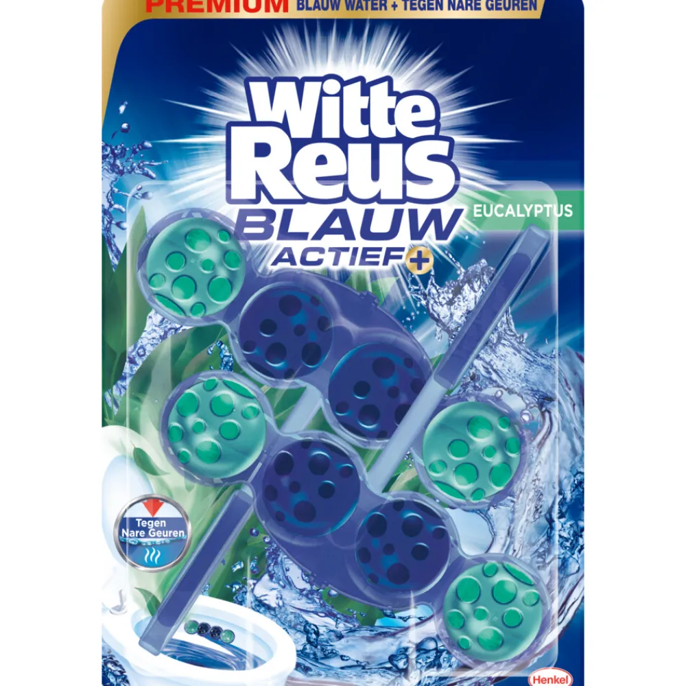 Toiletblok Blauw Actief Eucalyptus 2 stuks^Witte Reus Discount