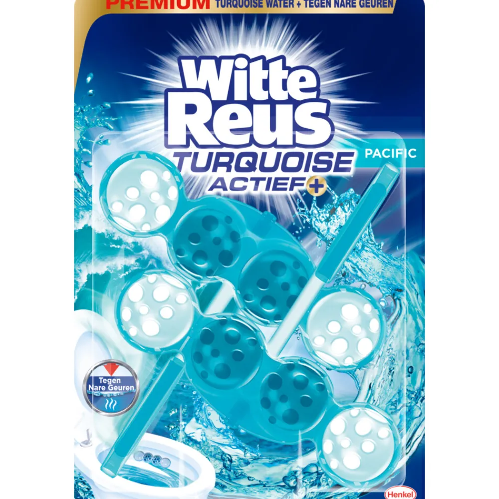 Toiletartikelen<Witte Reus Toiletblok Turquoise Actief 2 stuks