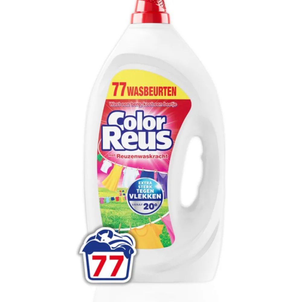 Wasmiddel Color Reus Gel 77 Wasbeurten 3,465 liter^Witte Reus