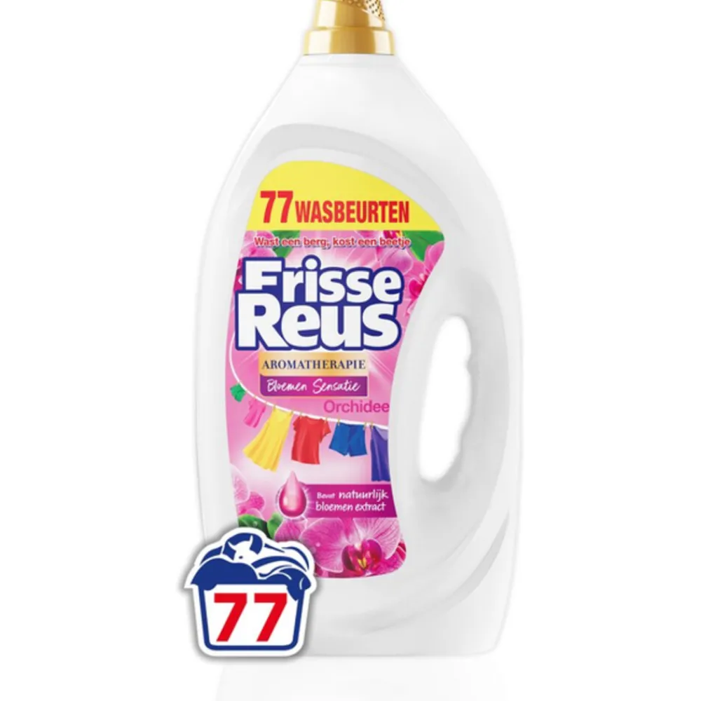 Wasmiddel Frisse Reus Gel Orchidee 77 Wasbeurten 3,465 liter^Witte Reus Best