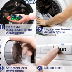 Hot Wasmiddel Frisse Reus 3+1 Power Caps Lotus 14 stuks Wasmiddel