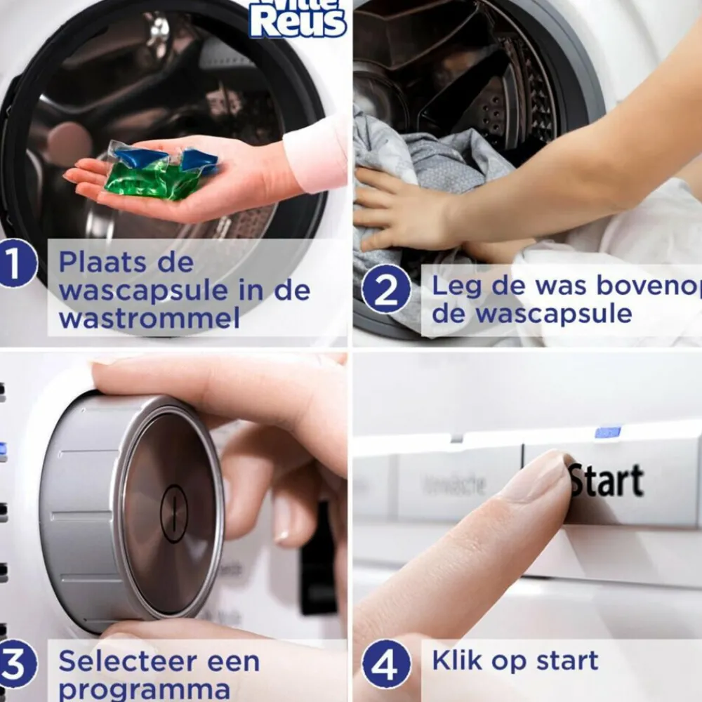 Hot Wasmiddel Frisse Reus 3+1 Power Caps Lotus 14 stuks Wasmiddel