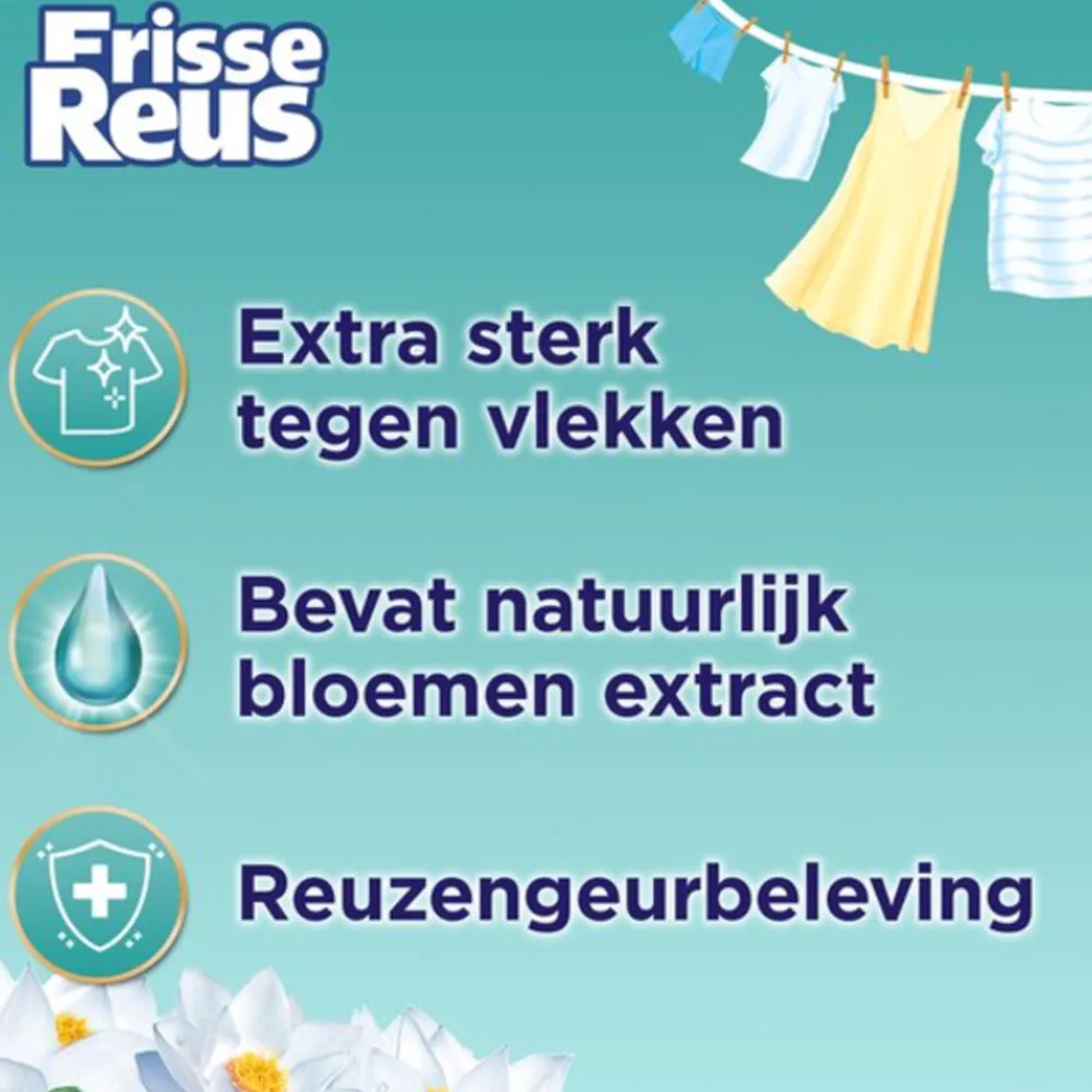 Wasmiddel Frisse Reus Gel Lotus 77 Wasbeurten 3,465 liter^Witte Reus Best