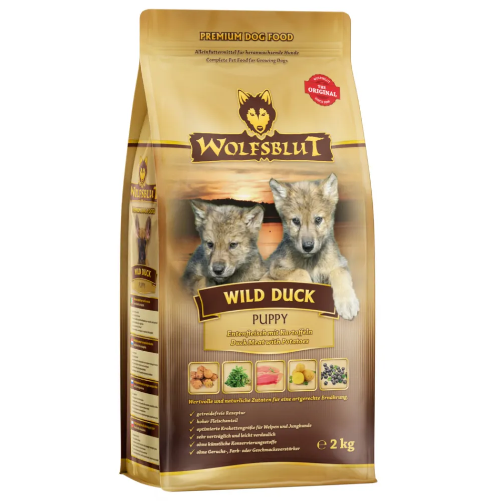 Hondenvoer<Wolfsblut Wild Duck Puppy 2 kg