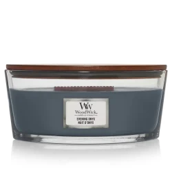 Kaarsen|Geurkaarsen<WoodWick Geurkaars Ellipse Evening Onyx 454 gr