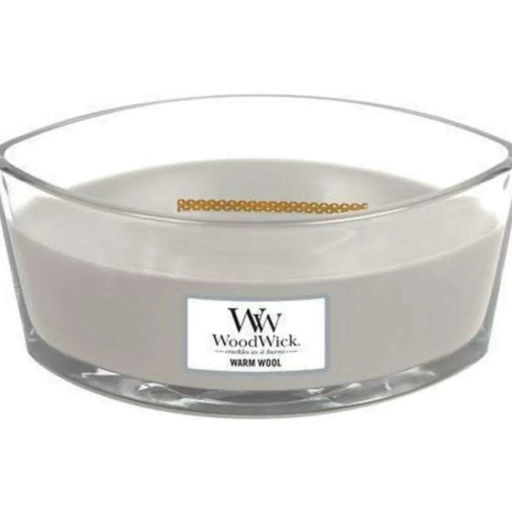 Geurkaars Ellipse Warm Wool 454 gr^WoodWick Discount
