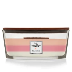 Kaarsen|Geurkaarsen<WoodWick Geurkaars Ellipse Trilogy Blooming Orchard 454 gr