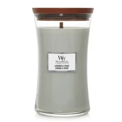 Kaarsen|Geurkaarsen<WoodWick Geurkaars Large Lavender & Cedar 611 gr
