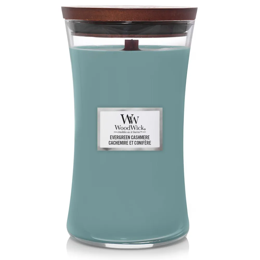 Geurkaars Large Evergreen Cashmere 611 gr^WoodWick Outlet
