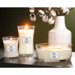 Best Geurkaars Large White Teak 611 gr Kaarsen|Geurkaarsen