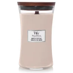 Kaarsen|Geurkaarsen<WoodWick Geurkaars Large Vanilla & Sea Salt 611 gr